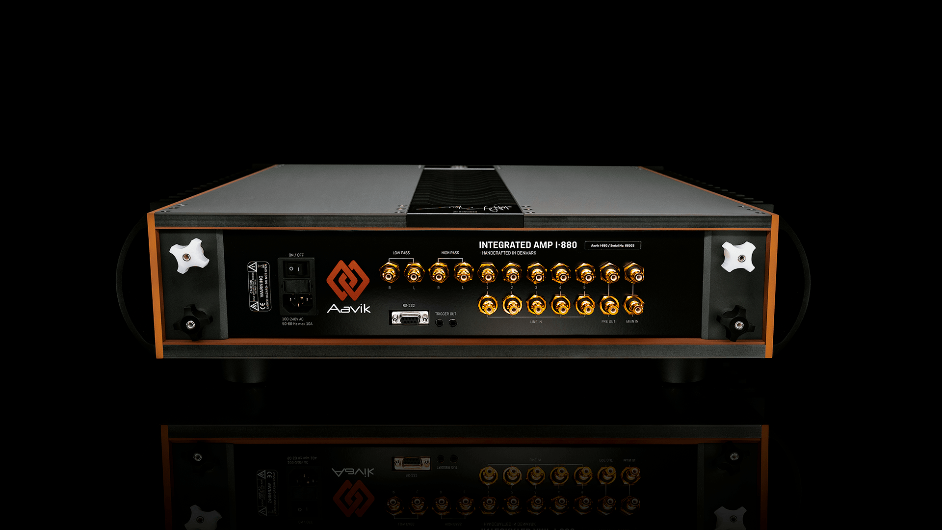 Aavik Integrated Amp880 Back Total DESKTOP