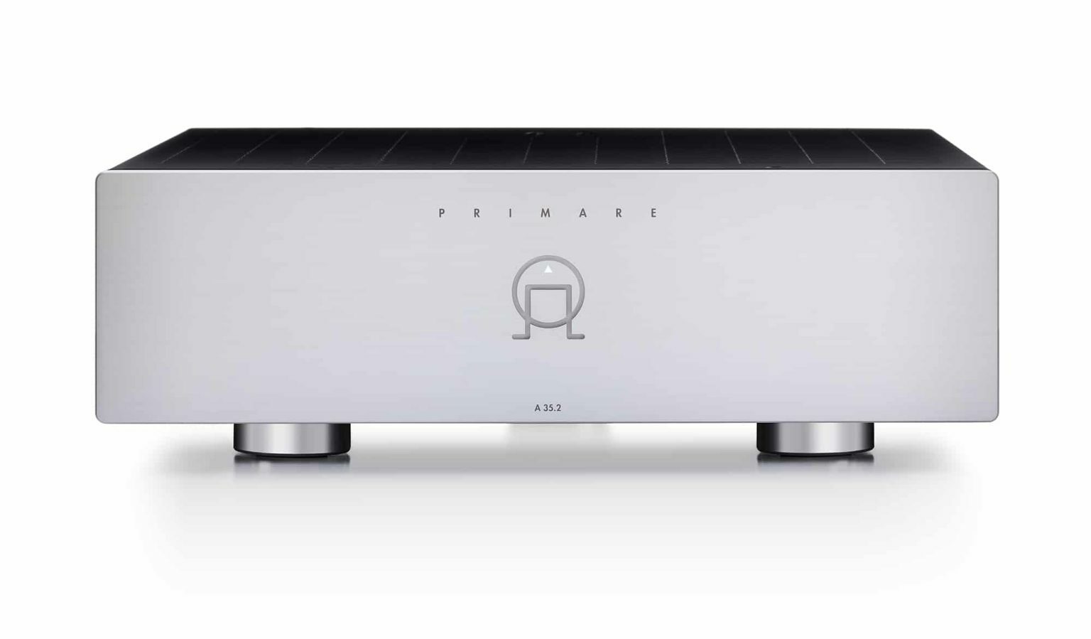 Primare a35 2 power amplifier front titanium 1536x899