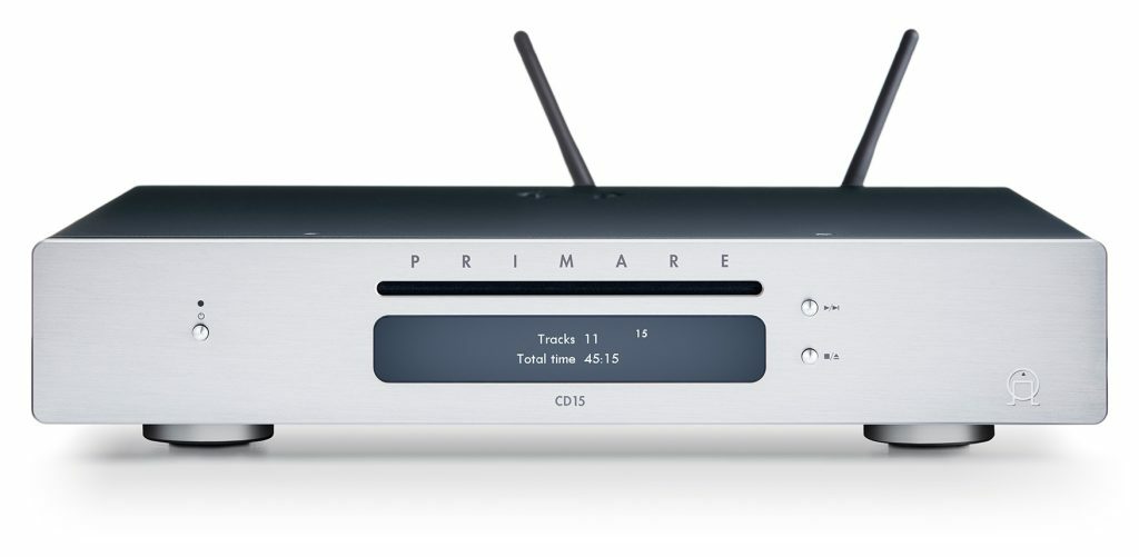 Primare cd15 prisma cd and network player front titanium 1024x501