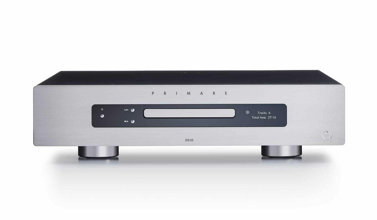 Primare dd35 cd transport front titanium 1536x899