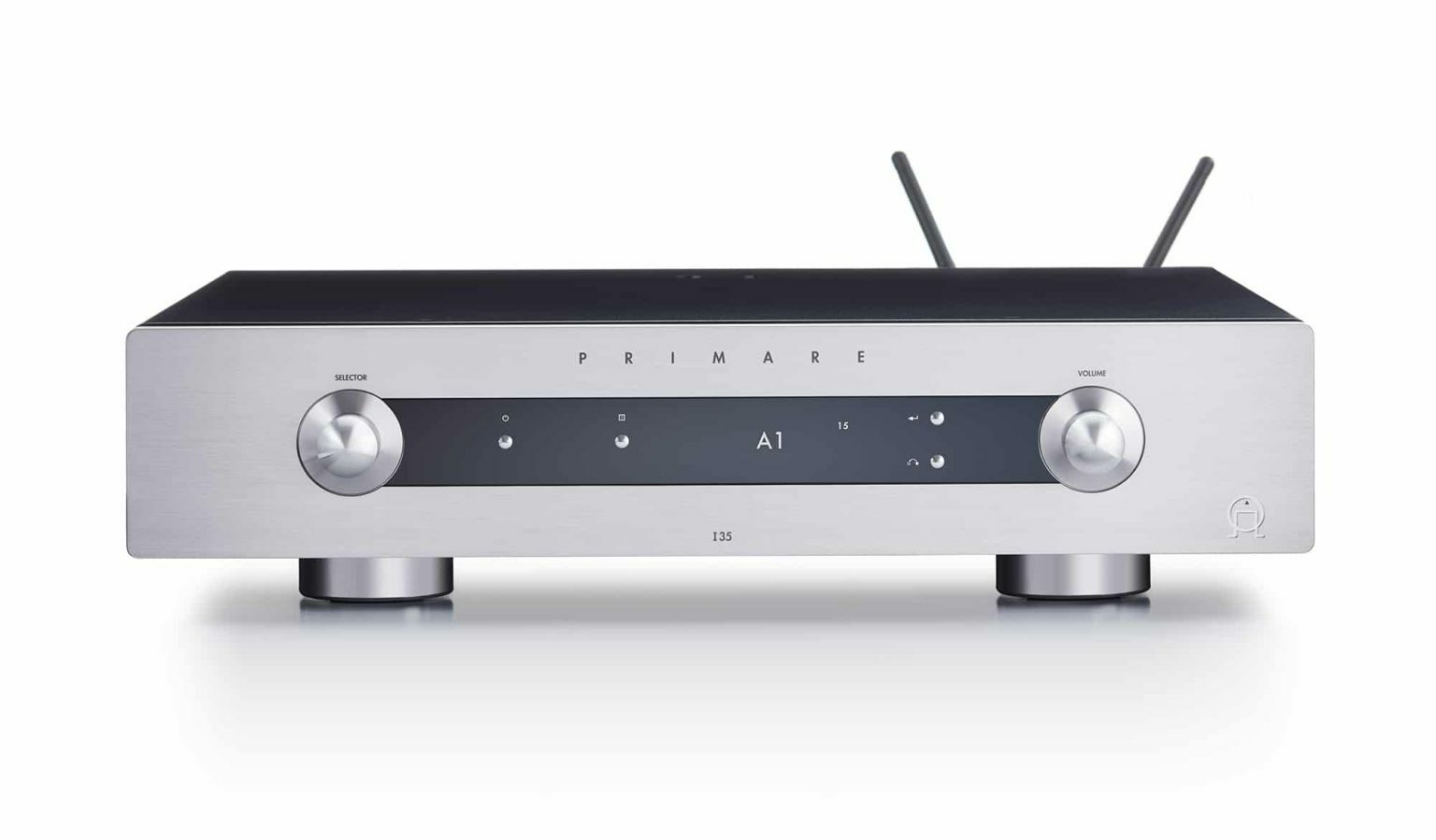 Primare i35 prisma modular integrated amplifier and network player front titanium 1536x899