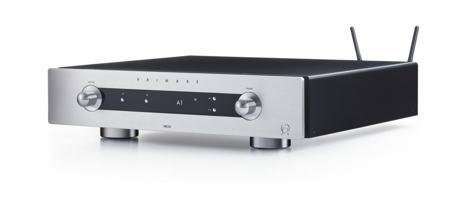 Primare pre35 prisma modular preamplifier and network player angle titanium scaled 1 1536x649