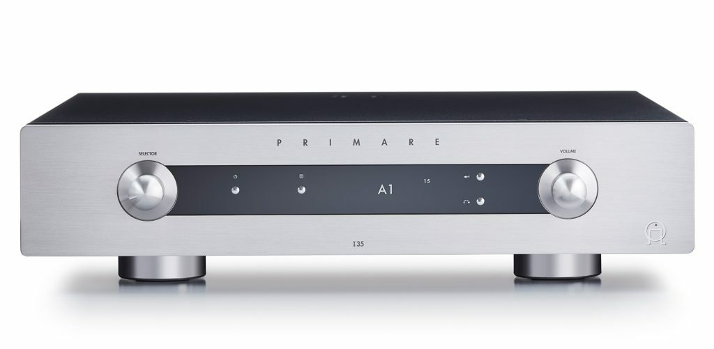 Primare i35 prisma modular integrated amplifier and network player front titanium 1024x501